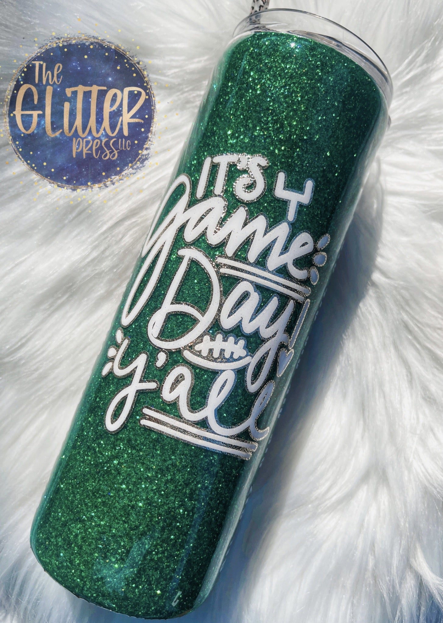 Custom Football Tumbler – TheGlitterPress