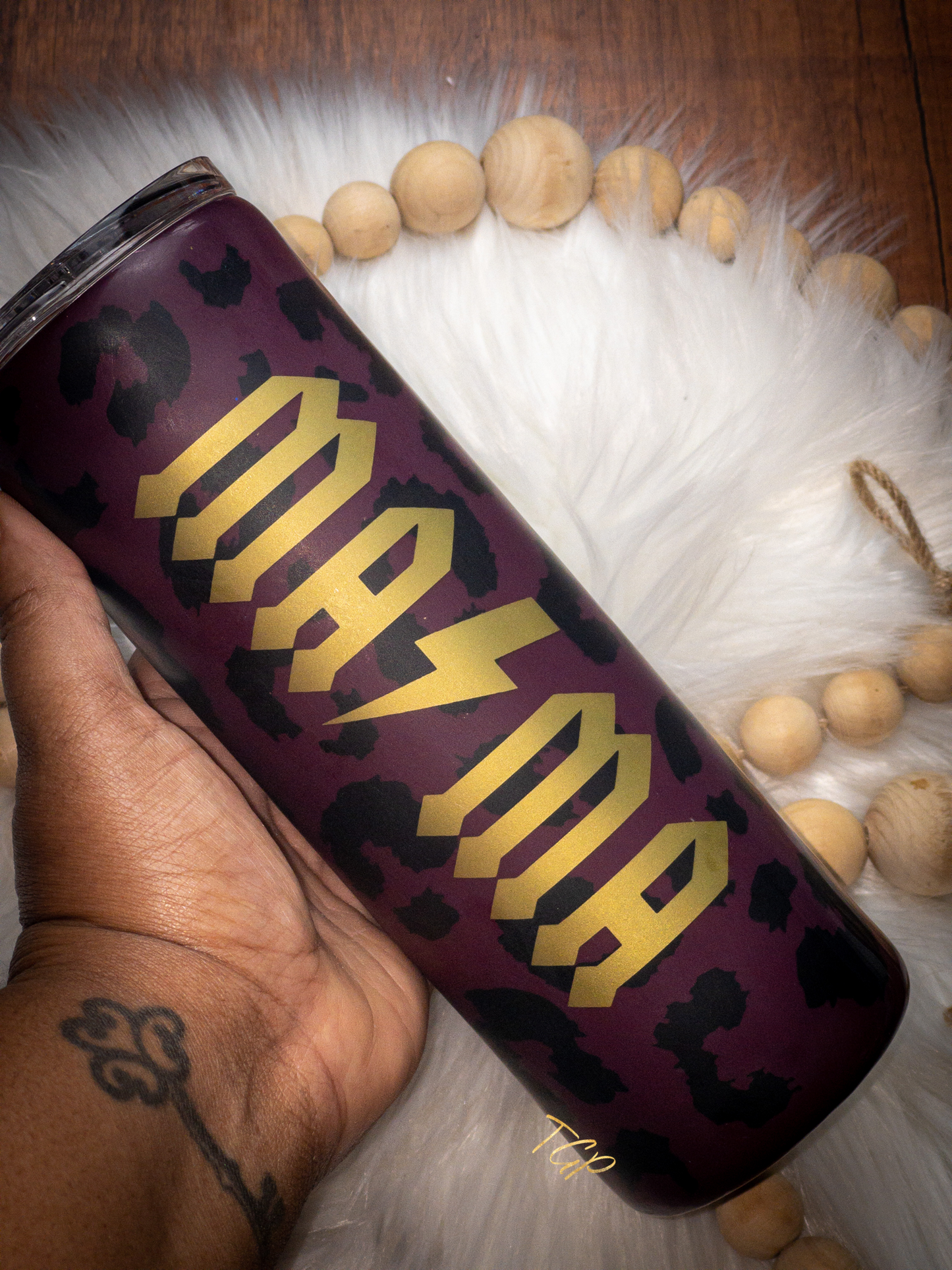 Matte Leopard Mama Tumbler