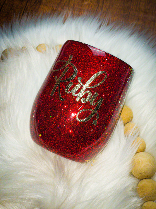 Leopard and Red Wine Tumbler Cup